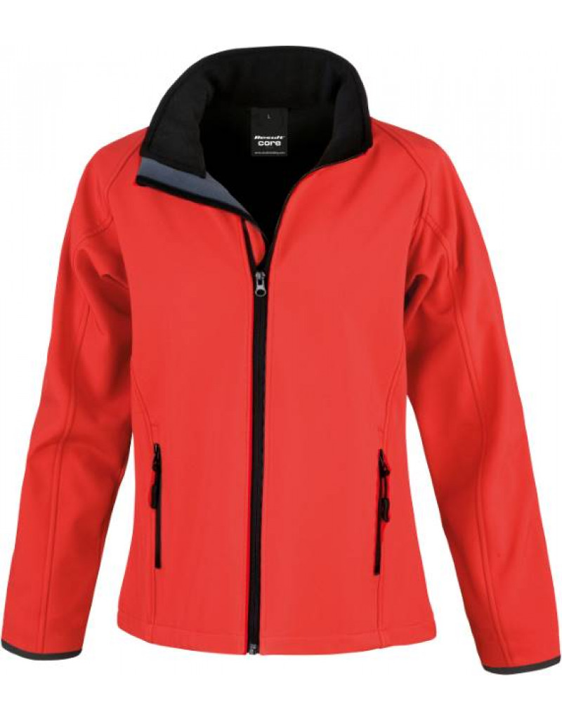 Jachetă softshell cu 2 straturi pentru femei, imprimabilă